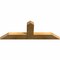 Ekena Millwork Portland Rough Sawn Timber Gable Bracket, Western Red Cedar, 36"W x 13"H x 2"D x 4"F, 9/12 Pitch GBW036X13X0204POR00RWR - alternate 5